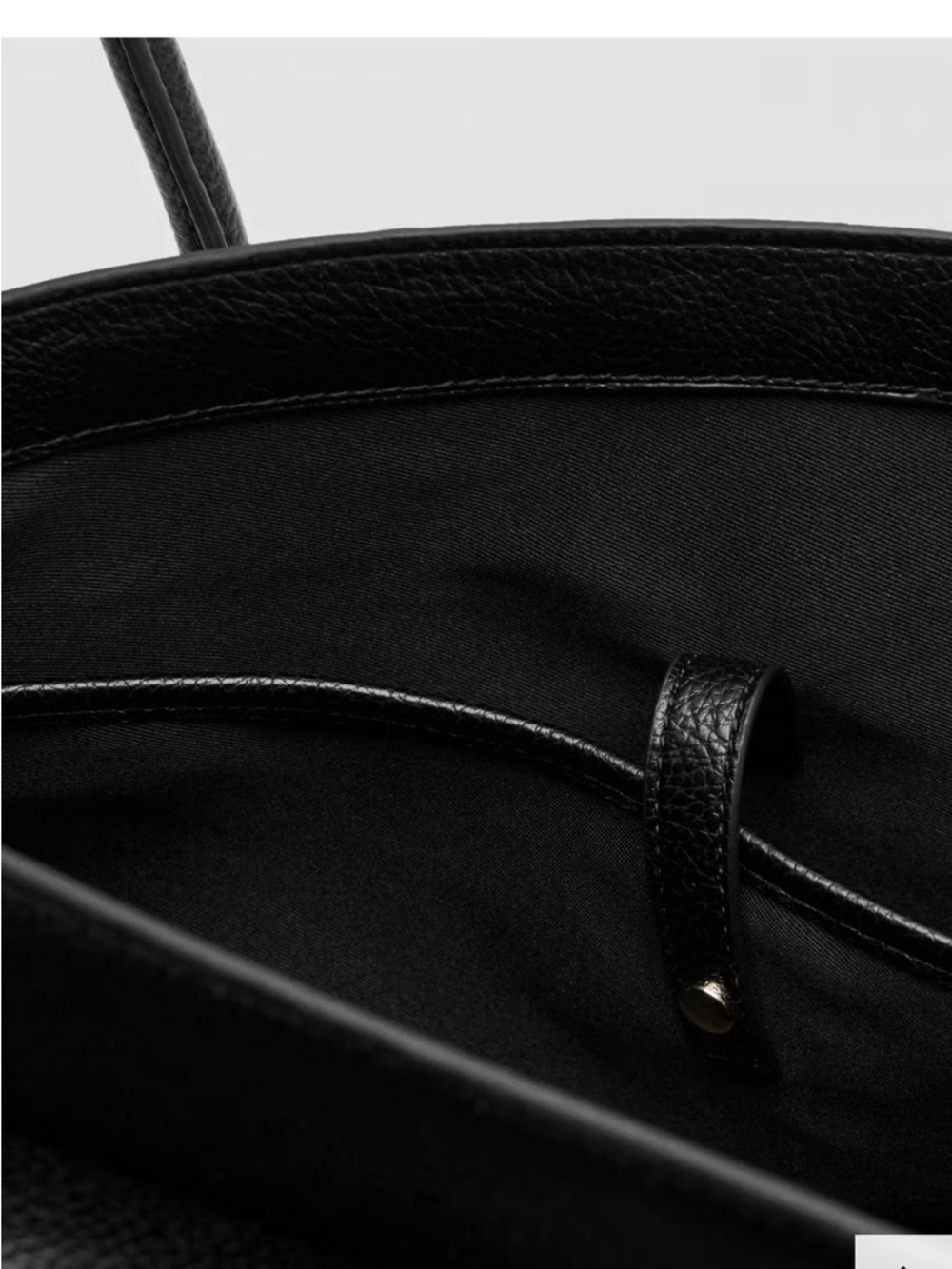 Mango Black Leather Satchel - Picture 4 of 5